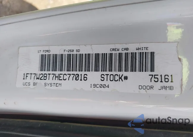 1FT7W2BT7HEC77016: 43234683