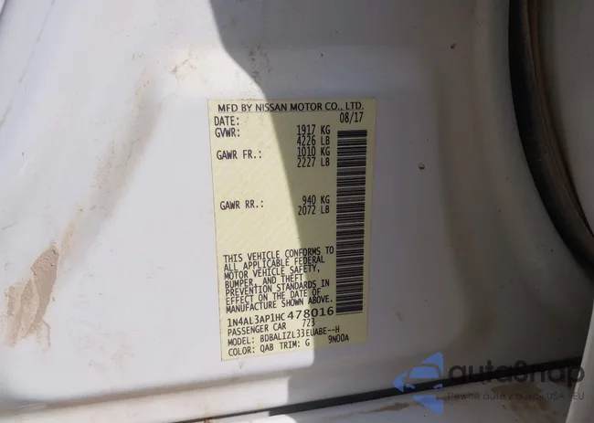 1N4AL3AP1HC478016: 43234723