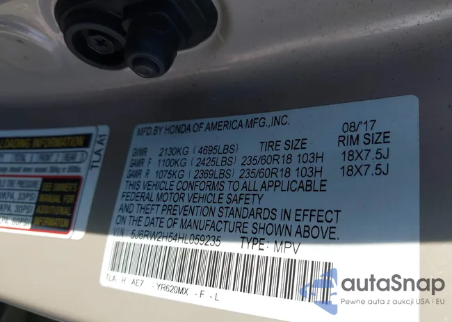 5J6RW2H54HL059235: 43234758