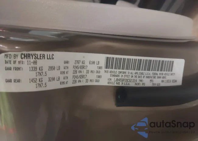 1J8HR58P29C521314: 43234769