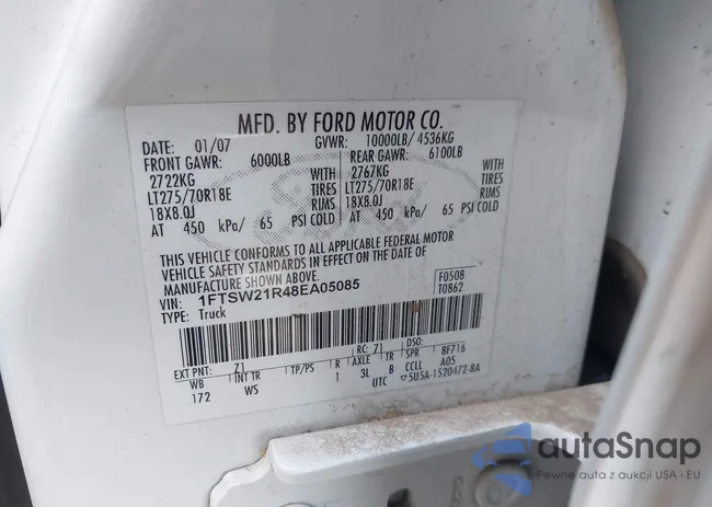 1FTSW21R48EA05085: 43235890