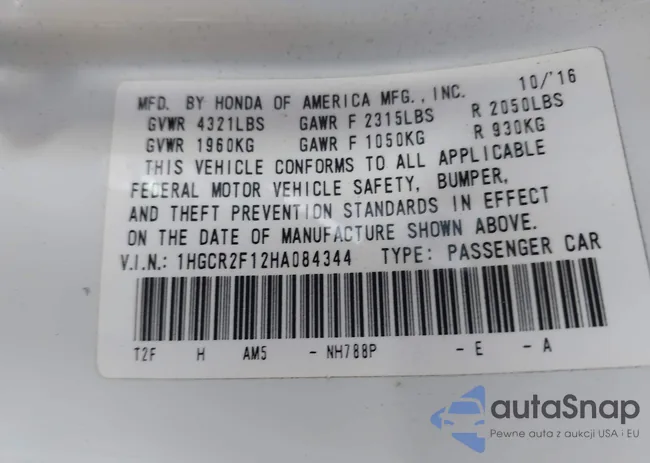 1HGCR2F12HA084344: 43236048