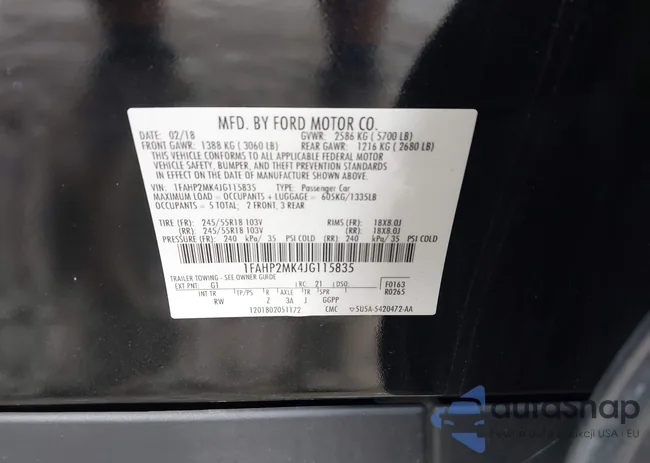 1FAHP2MK4JG115835: 43236088