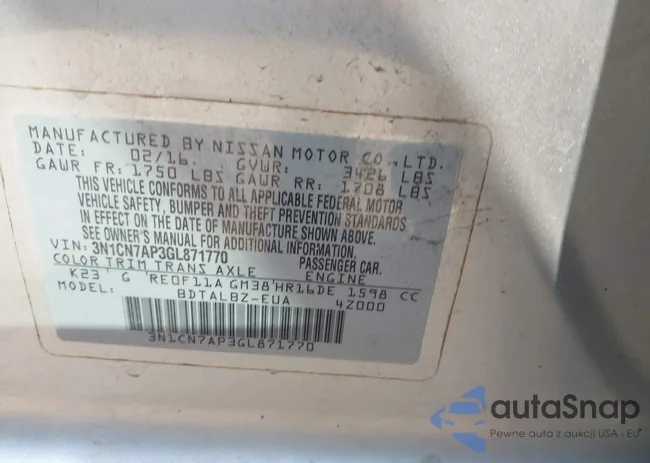 3N1CN7AP3GL871770: 43236155