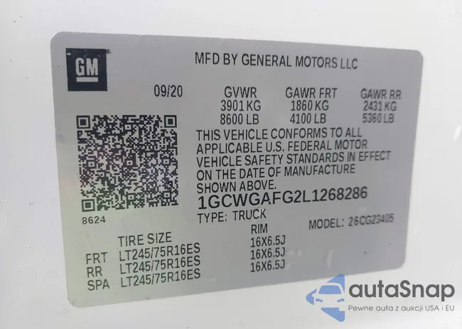 1GCWGAFG2L1268286: 43236388