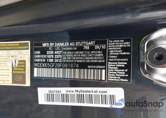 WDDKK5GF2BF081874: 43236394