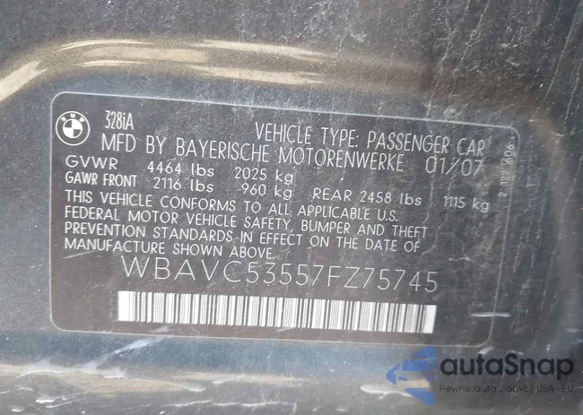 WBAVC53557FZ75745: 43236408