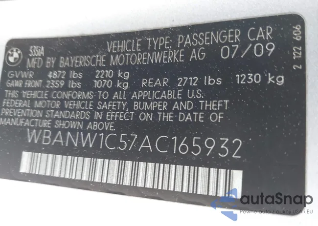 WBANW1C57AC165932: 43236462