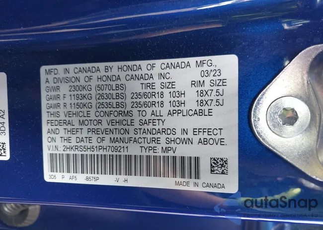 2HKRS5H51PH709211: 43235488