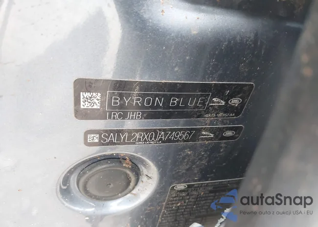 SALYL2RX0JA749567: 43235546