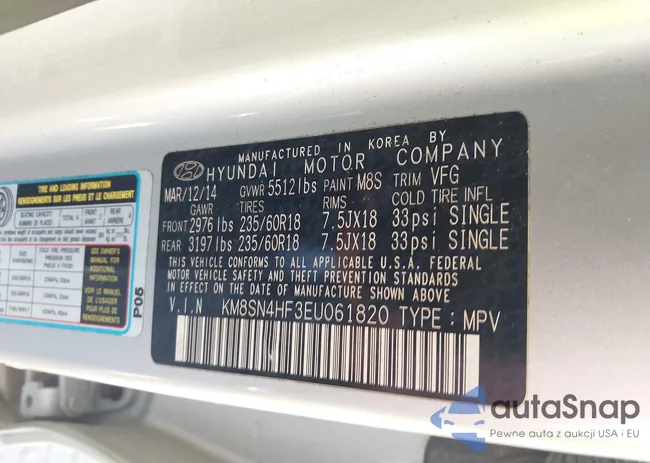 KM8SN4HF3EU061820: 43235640