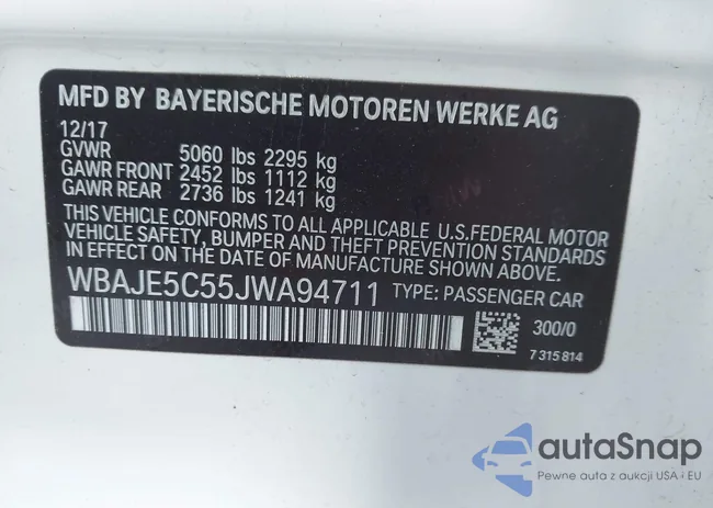 WBAJE5C55JWA94711: 43235641