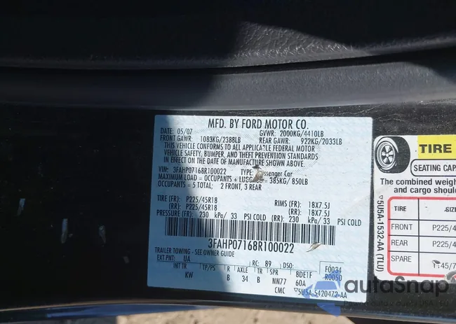 3FAHP07168R100022: 43235662