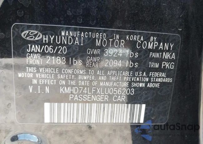 KMHD74LFXLU056203: 43235768