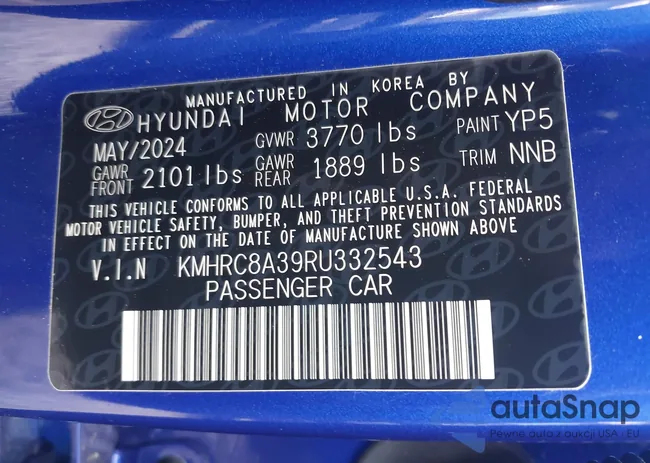 KMHRC8A39RU332543: 43235854