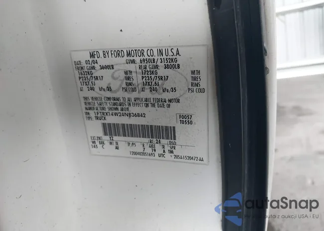 1FTRX14W24NB36842: 43236978