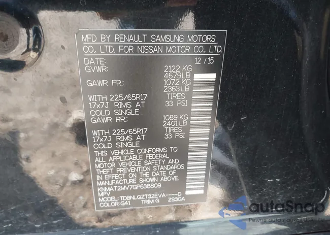 KNMAT2MV7GP638809: 43237061