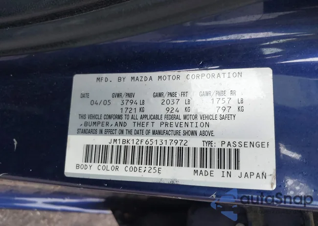 JM1BK12F651317972: 43237129