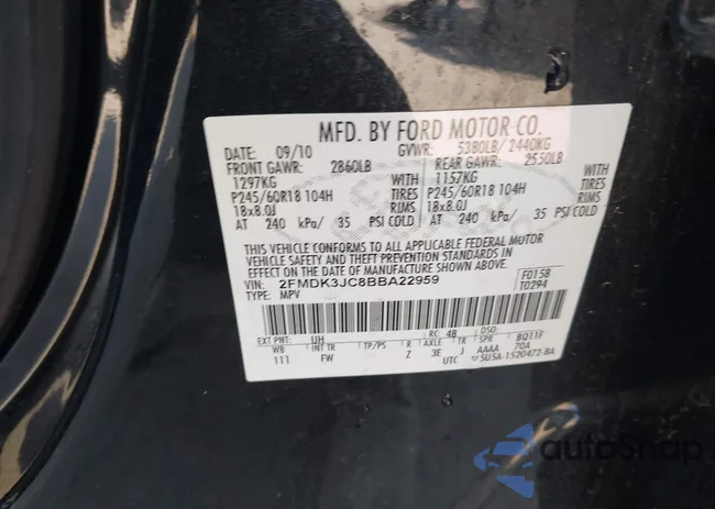 2FMDK3JC8BBA22959: 43237195