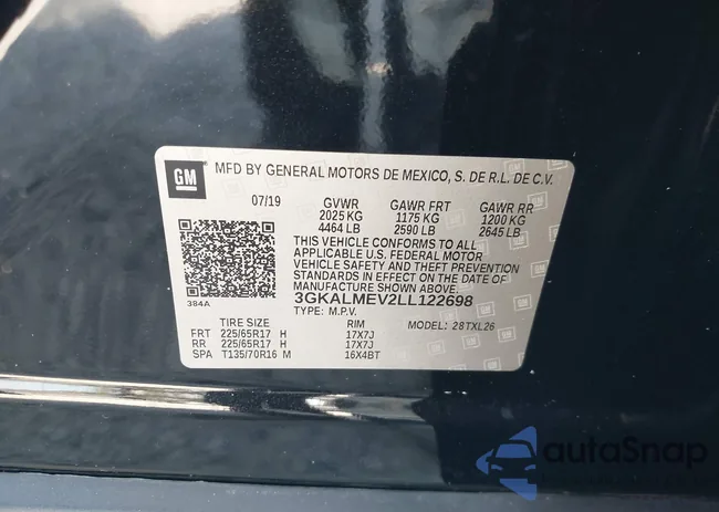 3GKALMEV2LL122698: 43237228