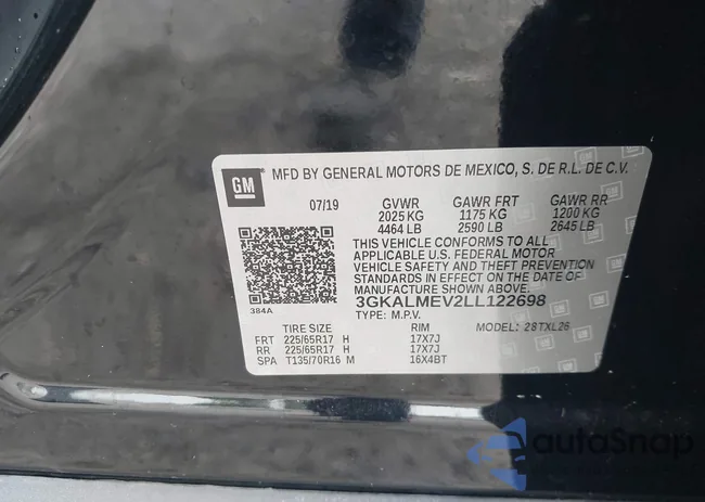 3GKALMEV2LL122698: 43237228