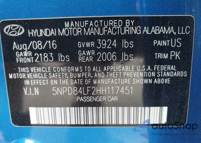 5NPD84LF2HH117451: 43237317