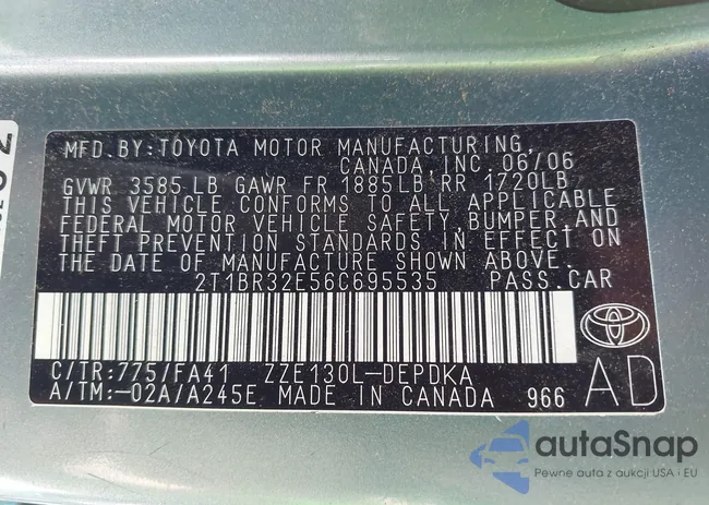 2T1BR32E56C695535: 43237328