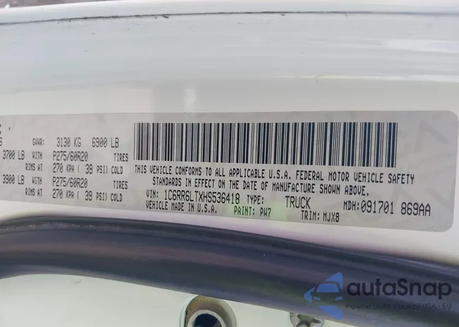 1C6RR6LTXHS536418: 43237445