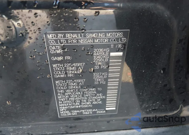 KNMAT2MT8HP519070: 43236464