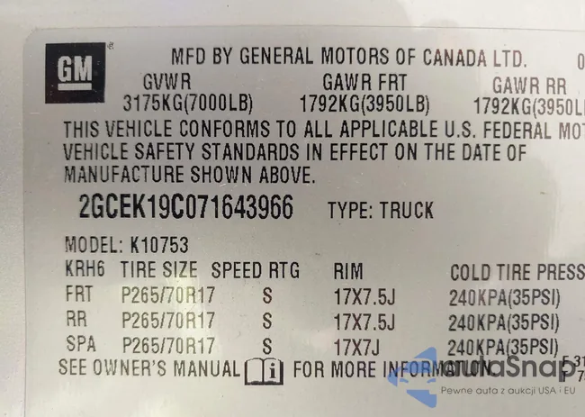 2GCEK19C071643966: 43236644