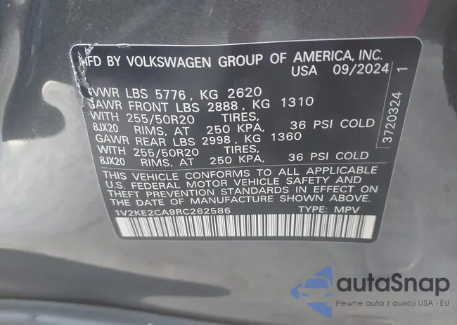 1V2KE2CA9RC262586: 43236691