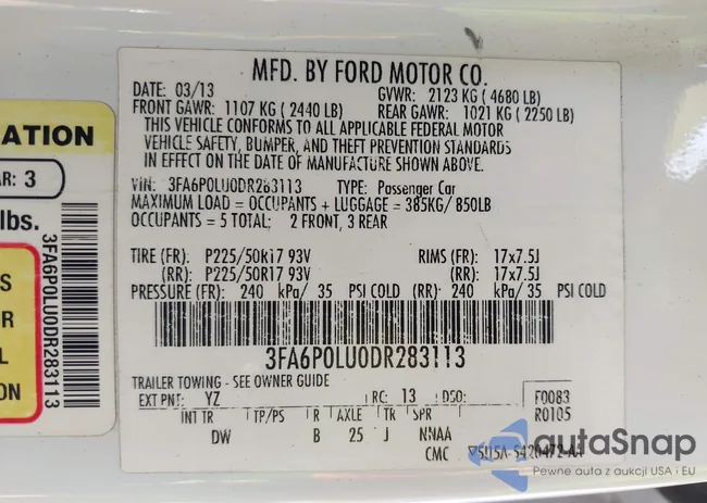 3FA6P0LU0DR283113: 43237870