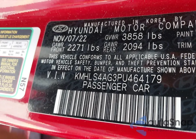 KMHLS4AG3PU464179: 43237902