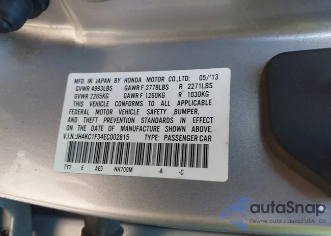 JH4KC1F34EC002815: 43237980