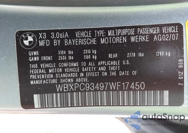 WBXPC93497WF17450: 43238032