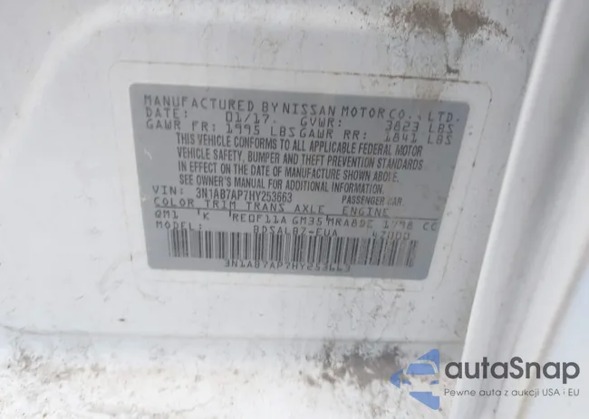 3N1AB7AP7HY253663: 43238237