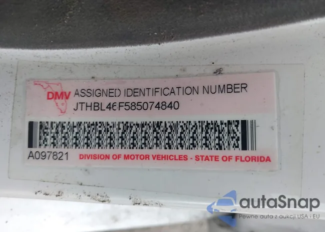 JTHBL46F585074840: 43237713
