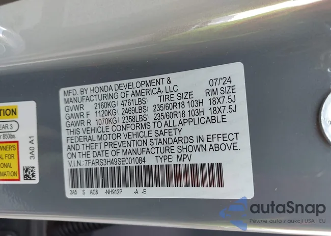 7FARS3H49SE001084: 43239200