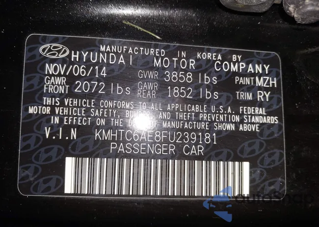 KMHTC6AE8FU239181: 43239248