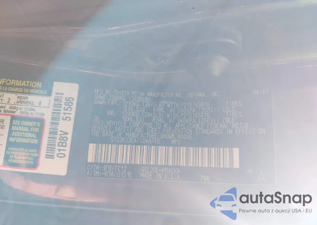 5TDZK23C47S049745: 43238488