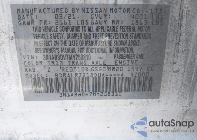 3N1AB8DV7MY258310: 43238534