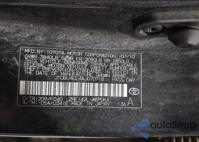 JTDBU4EE4AJ070718: 43238565