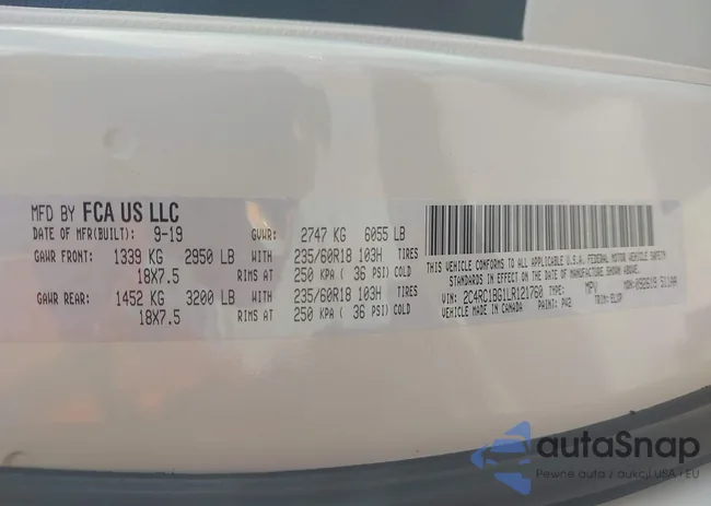 2C4RC1BG1LR121760: 43239881