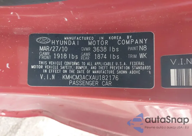 KMHCM3ACXAU182176: 43239464