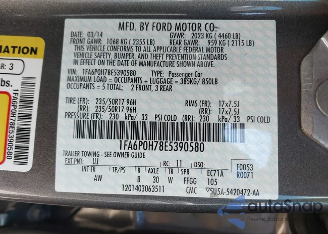 1FA6P0H78E5390580: 43239504