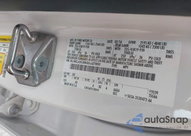 5LMCJ3C99GUJ27850: 43239692