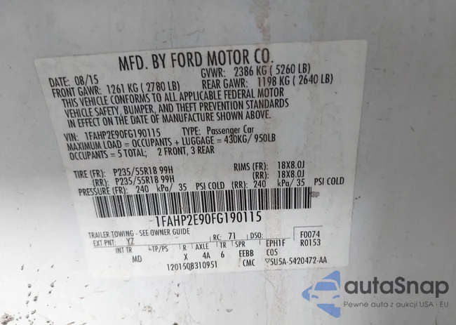 1FAHP2E90FG190115: 43239728