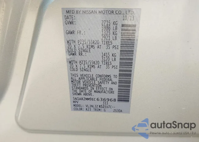 5N1AR2MM9EC636968: 43239737