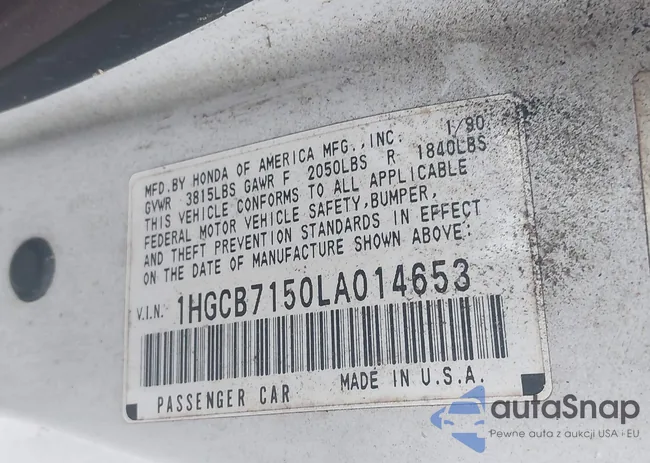 1HGCB7150LA014653: 43241218