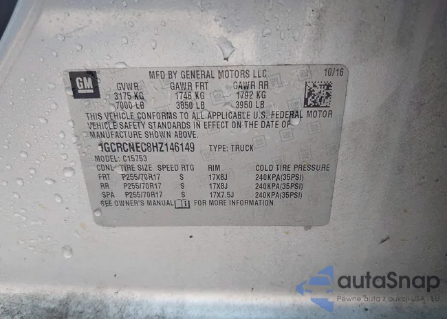 1GCRCNEC8HZ146149: 43241402